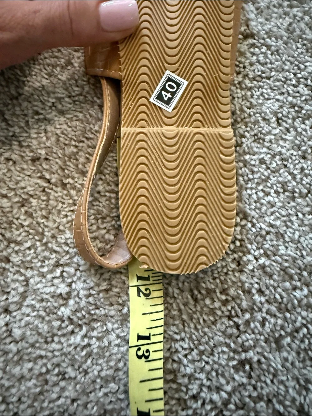 Unk Camel Woven Slingback Flats